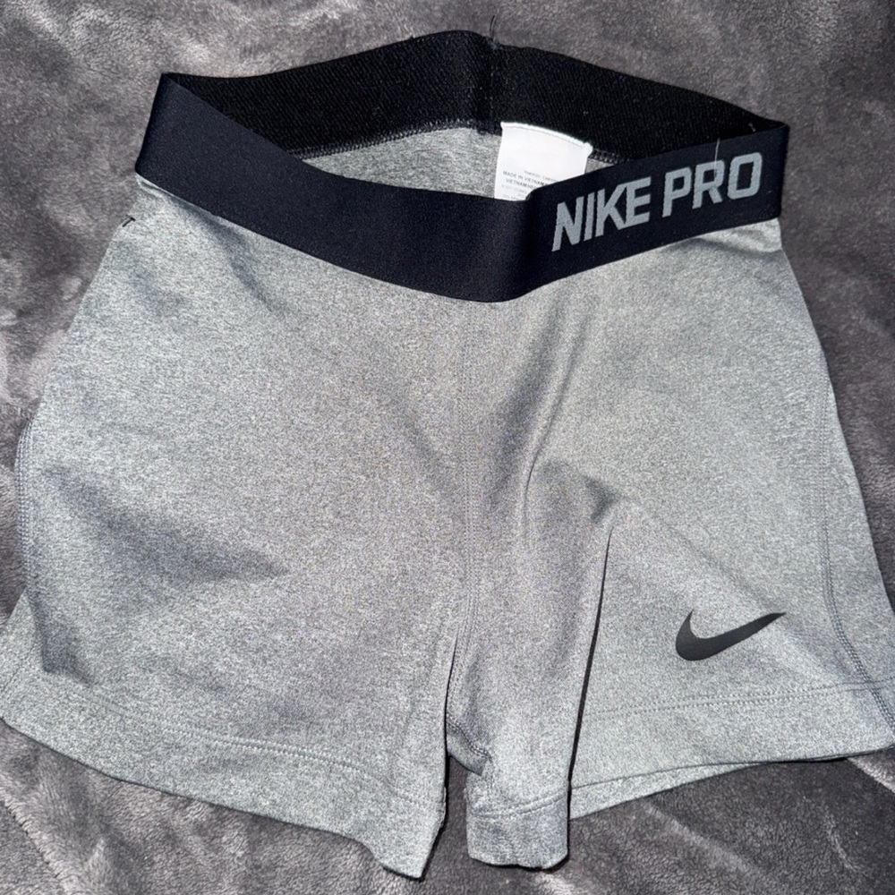 Nike Gray and Blue Athletic Shorts Performance Fit